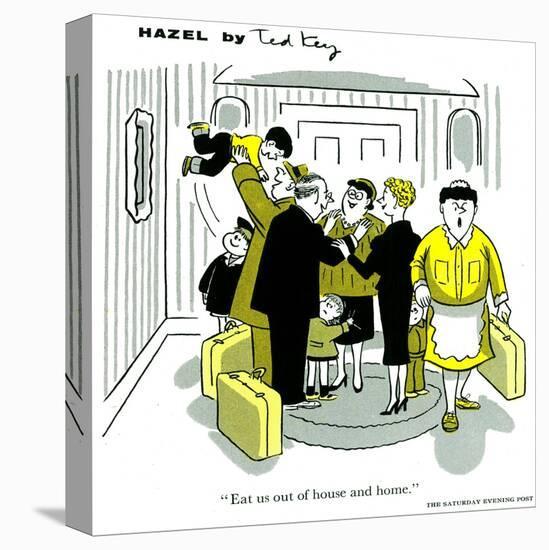 Hazel Cartoon-Ted Key-Premier Image Canvas