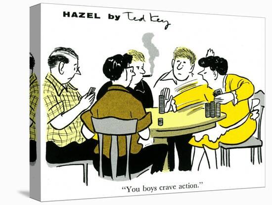 Hazel Cartoon-Ted Key-Premier Image Canvas