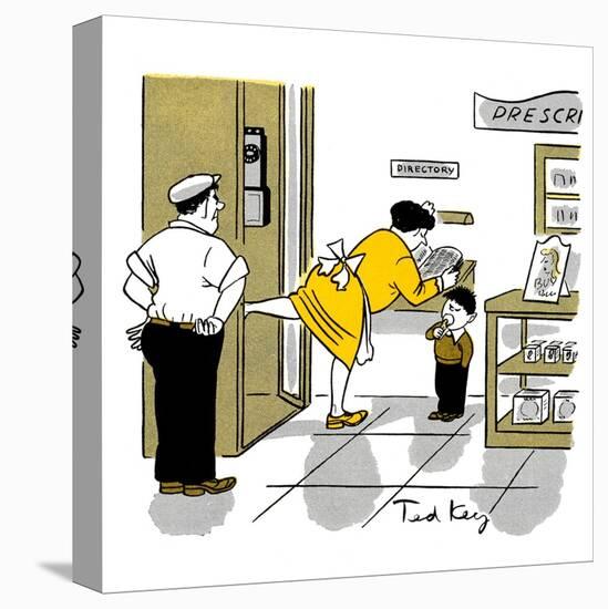 Hazel Cartoon-Ted Key-Premier Image Canvas