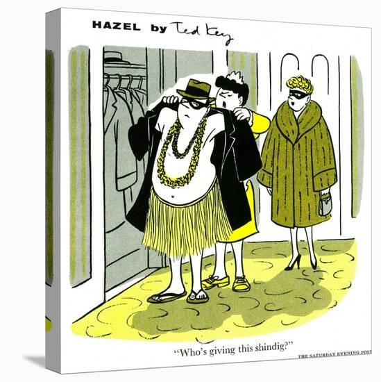 Hazel Cartoon-Ted Key-Premier Image Canvas