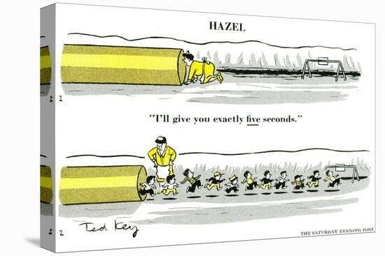 Hazel Cartoon-Ted Key-Premier Image Canvas