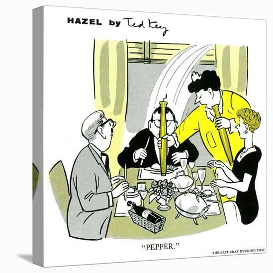 Hazel Cartoon-Ted Key-Premier Image Canvas