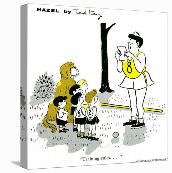 Hazel Cartoon-Ted Key-Premier Image Canvas