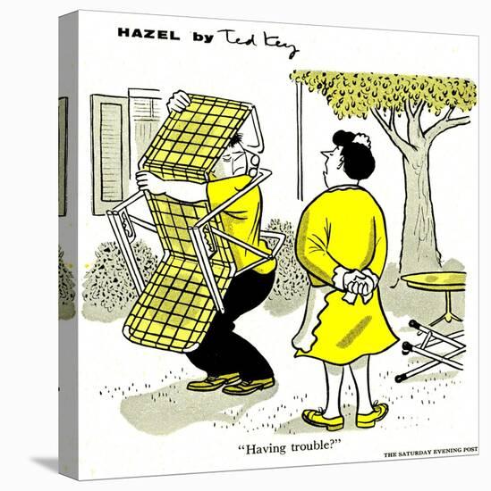 Hazel Cartoon-Ted Key-Premier Image Canvas