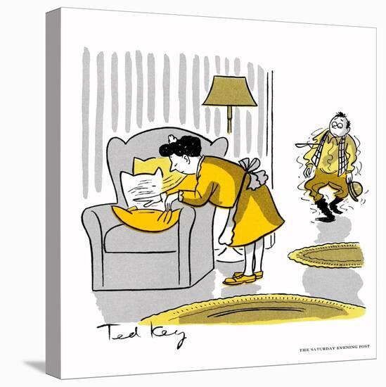 Hazel Cartoon-Ted Key-Premier Image Canvas