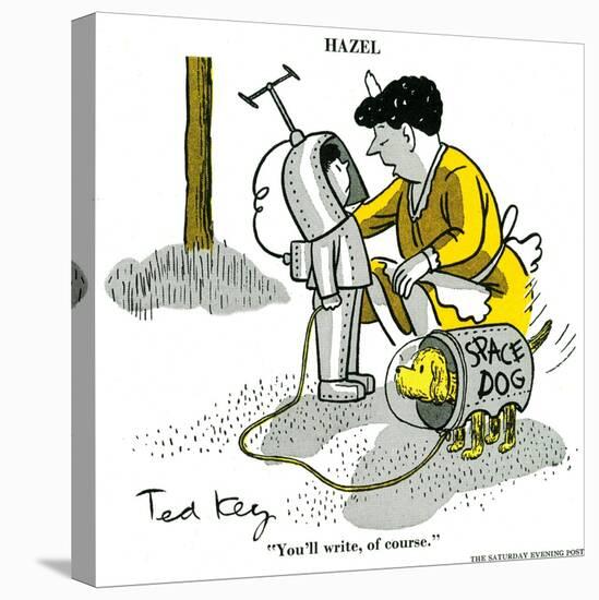 Hazel Cartoon-Ted Key-Premier Image Canvas