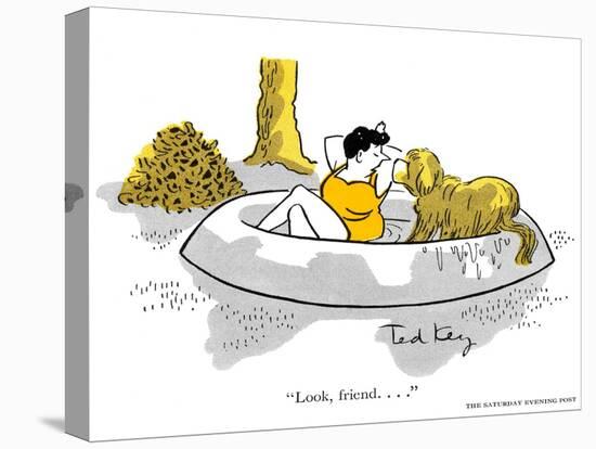 Hazel Cartoon-Ted Key-Premier Image Canvas