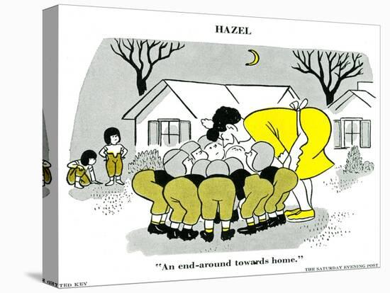 Hazel Cartoon-Ted Key-Premier Image Canvas