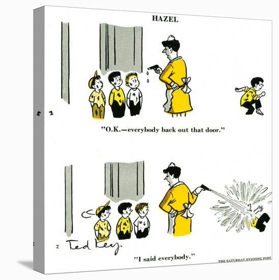 Hazel Cartoon-Ted Key-Premier Image Canvas