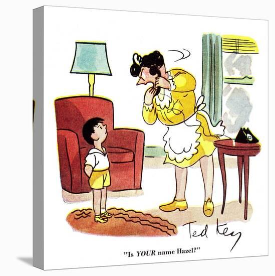 Hazel Cartoon-Ted Key-Premier Image Canvas