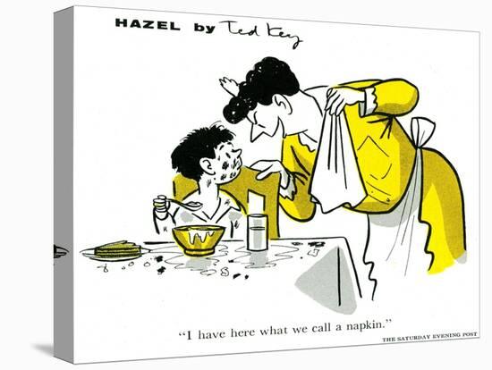 Hazel Cartoon-Ted Key-Premier Image Canvas