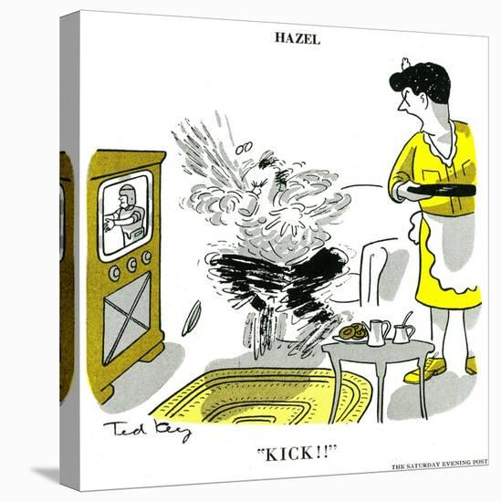 Hazel Cartoon-Ted Key-Premier Image Canvas