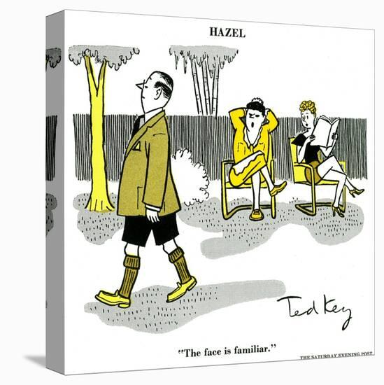 Hazel Cartoon-Ted Key-Premier Image Canvas