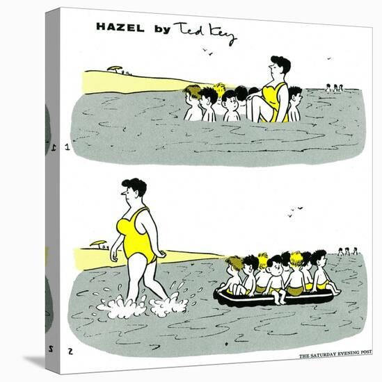 Hazel Cartoon-Ted Key-Premier Image Canvas