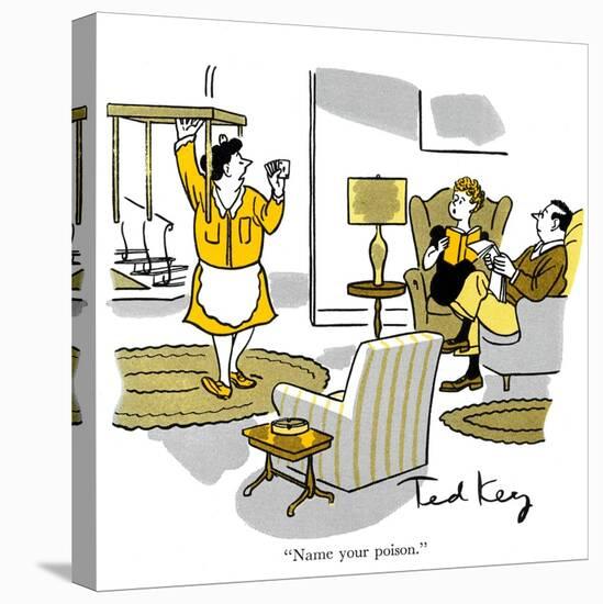 Hazel Cartoon-Ted Key-Premier Image Canvas