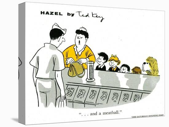 Hazel Cartoon-Ted Key-Premier Image Canvas