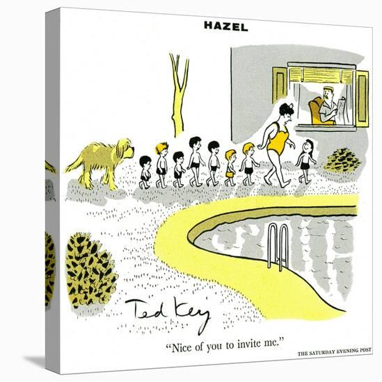 Hazel Cartoon-Ted Key-Premier Image Canvas