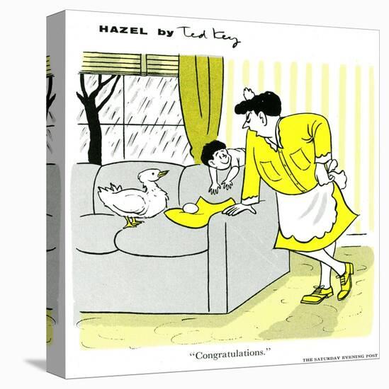 Hazel Cartoon-Ted Key-Premier Image Canvas