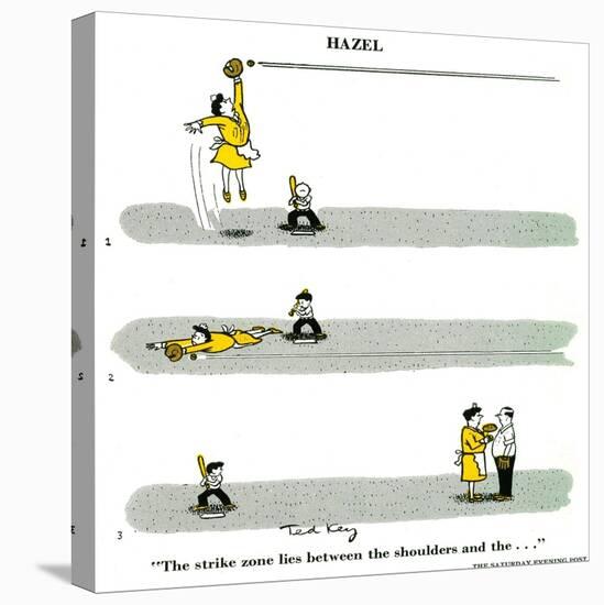 Hazel Cartoon-Ted Key-Premier Image Canvas