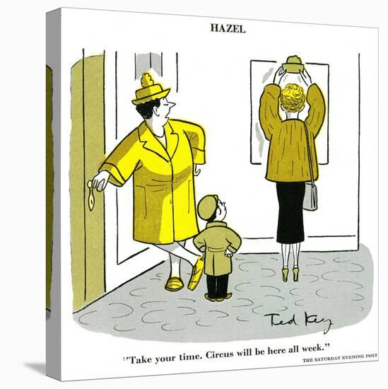 Hazel Cartoon-Ted Key-Premier Image Canvas