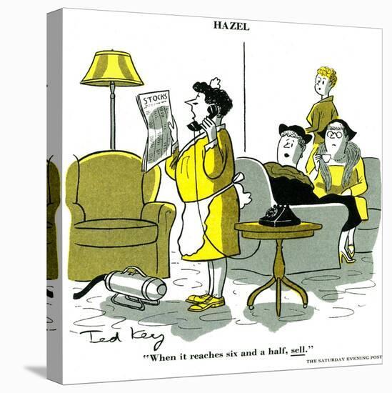 Hazel Cartoon-Ted Key-Premier Image Canvas