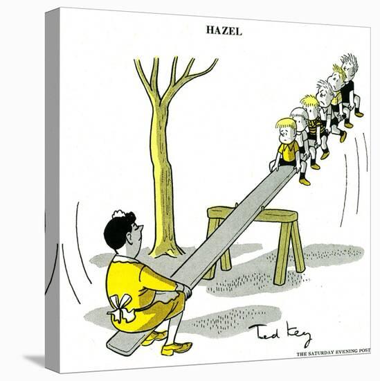 Hazel Cartoon-Ted Key-Premier Image Canvas