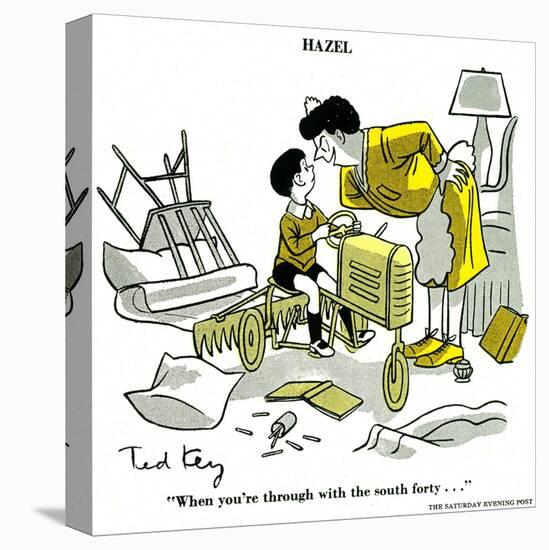 Hazel Cartoon-Ted Key-Premier Image Canvas