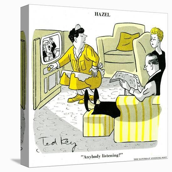 Hazel Cartoon-Ted Key-Premier Image Canvas