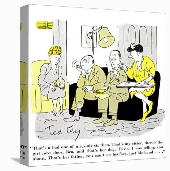 Hazel Cartoon-Ted Key-Premier Image Canvas