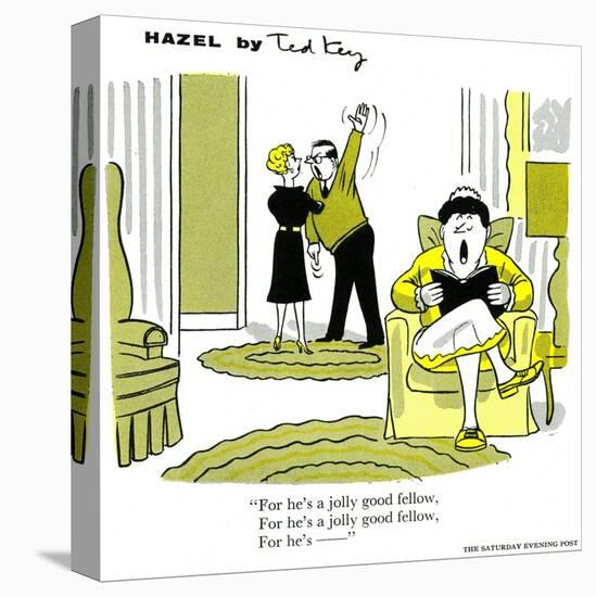 Hazel Cartoon-Ted Key-Premier Image Canvas