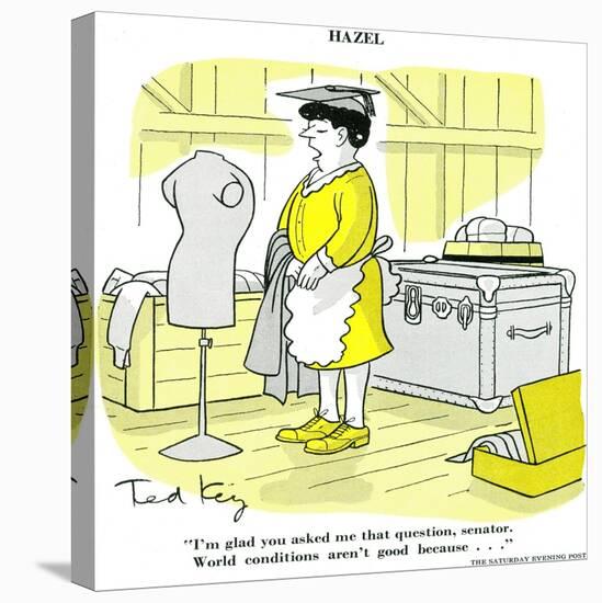 Hazel Cartoon-Ted Key-Premier Image Canvas