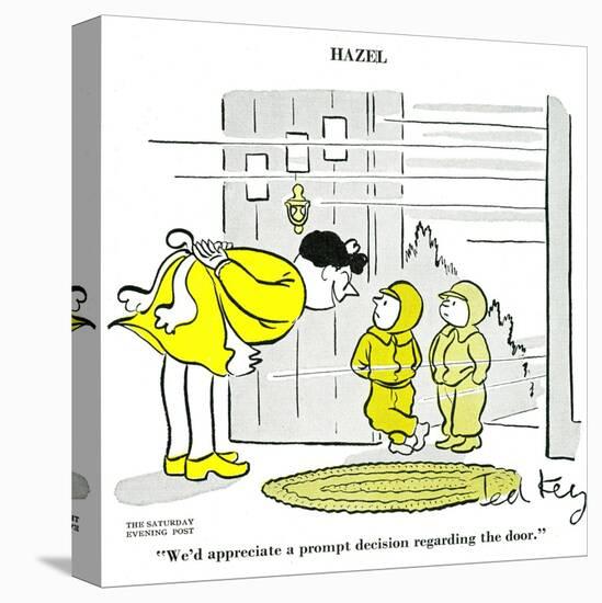 Hazel Cartoon-Ted Key-Premier Image Canvas