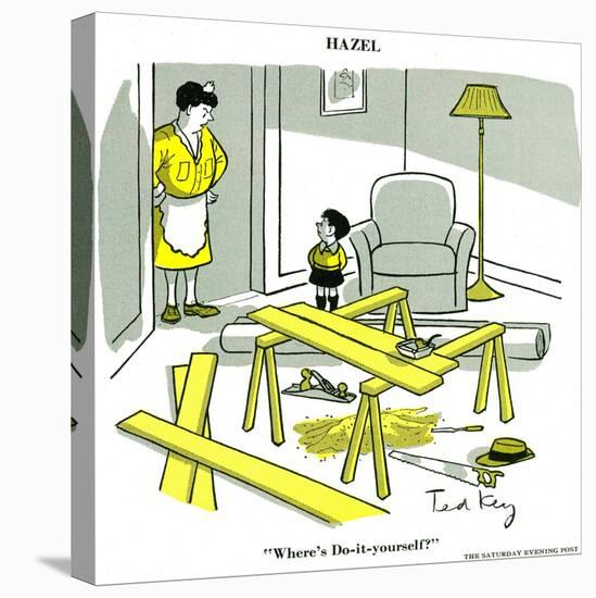 Hazel Cartoon-Ted Key-Premier Image Canvas