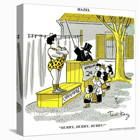 Hazel Cartoon-Ted Key-Premier Image Canvas