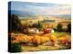 Hazy Tuscan Farm-S. Hinus-Stretched Canvas
