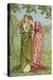 He Loves Me, He Loves Me Not-Walter Crane and Kate Greenaway-Premier Image Canvas