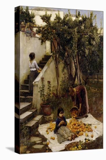 he Orange Gatherers-John William Waterhouse-Premier Image Canvas