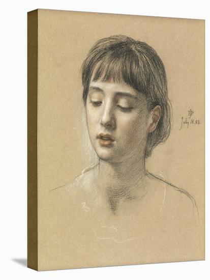 Head of a Girl, 1883-Edward John Poynter-Premier Image Canvas