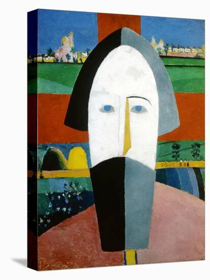 Head of a Peasant, 1928-1932-Kazimir Malevich-Premier Image Canvas