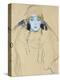 Head of a Woman by Gustav Klimt-null-Premier Image Canvas