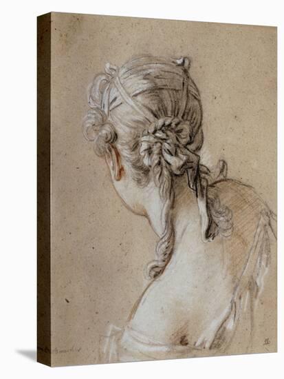 Head of a Woman Seen from Behind, circa 1740-Francois Boucher-Premier Image Canvas