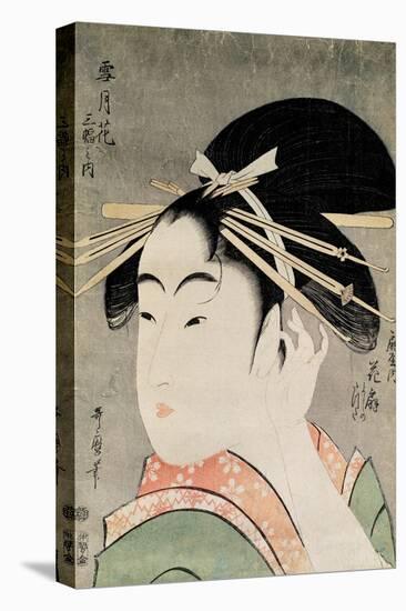 Head of a Woman-Kitagawa Utamaro-Premier Image Canvas