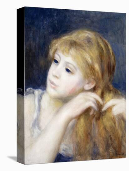 Head of a Young Girl (Tete De Jeune Fille), 1890-Pierre-Auguste Renoir-Premier Image Canvas