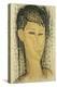 Head of a Young Women; Tete de Jeune Femme, 1914-Amedeo Modigliani-Premier Image Canvas