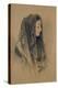 Head of an Italian Girl in a Mantilla-John Frederick Lewis-Premier Image Canvas