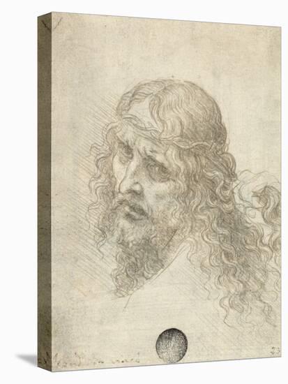 Head of Christ with a Hand Grasping His Hair-Leonardo da Vinci-Premier Image Canvas