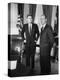 Head of 'Food for Peace' Program George S. Mcgovern with Pres. John F. Kennedy at White House-null-Premier Image Canvas