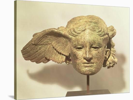 Head of Hypnos, or Sleep, an Auxiliary of Hades, Represented as a Winged Youth-null-Premier Image Canvas