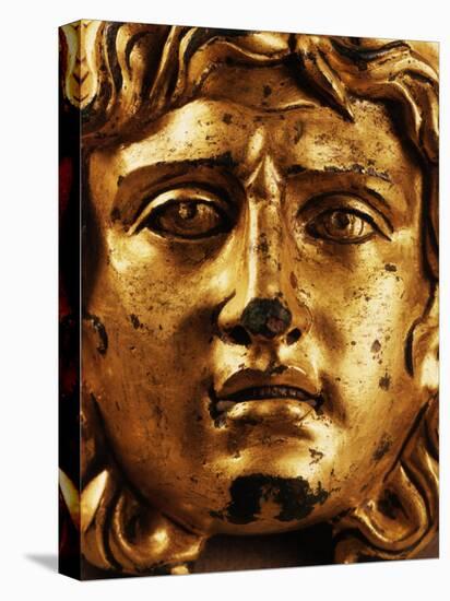 Head of Medusa, Gilded Bronze, 2nd - 3rd century, from Temple of Asclepius, Ulpia Traiana, Romania-null-Premier Image Canvas