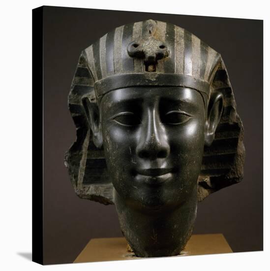 Head of Royal Man Wearing Nemes Headdress-null-Premier Image Canvas